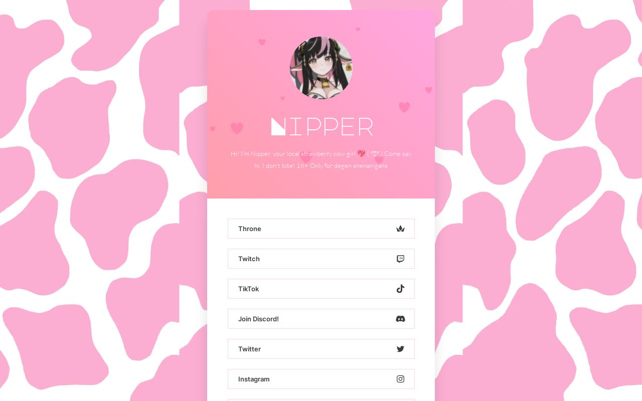 Carrd profile picture for @nipper